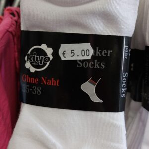 Sneaker socks wit maat 35-38